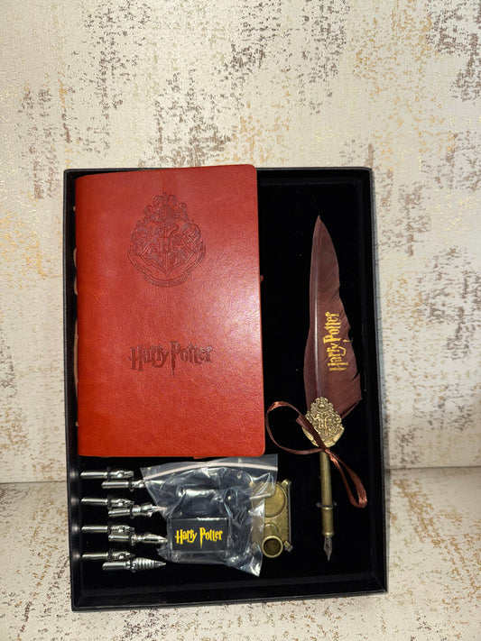 Harry Potter Vintage Journal Set Feather Quill Diary Gift Box 🦉🪶✨