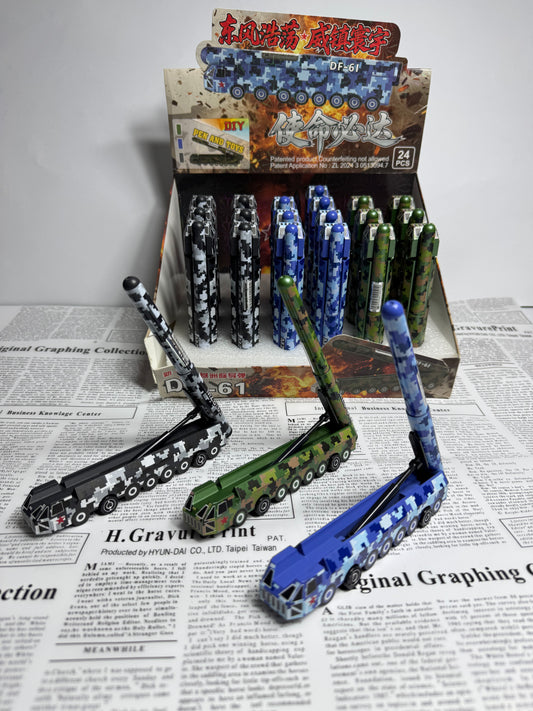 Military pen with stand