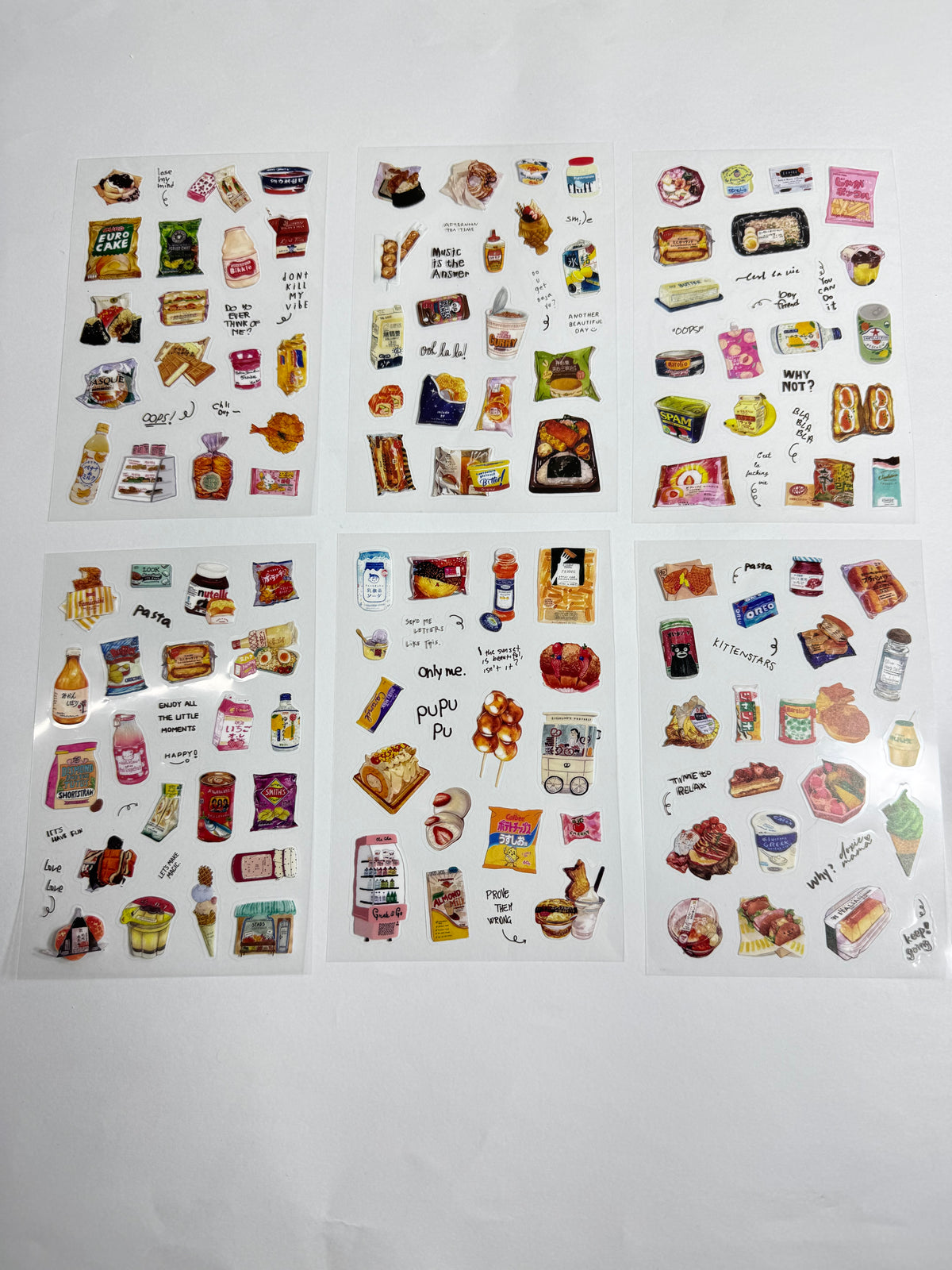 Snack journal Stickers