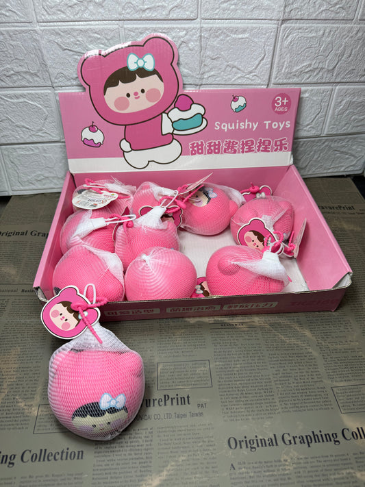 Kawaii Girl Face Squishy Toy 🩷