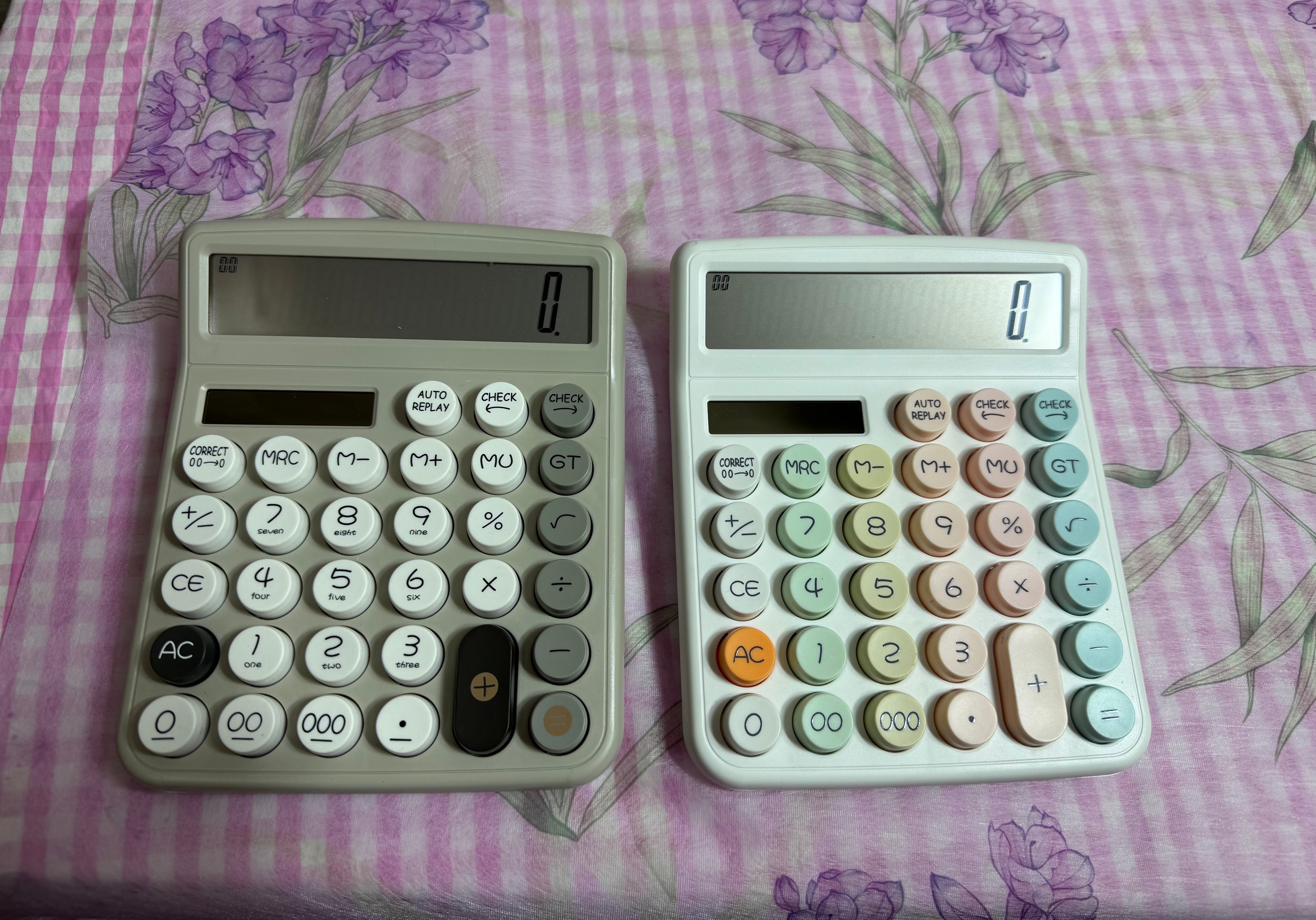 Calculator Sticky Note Folder Colourful keys Calculator – Sticky Pop Stationery