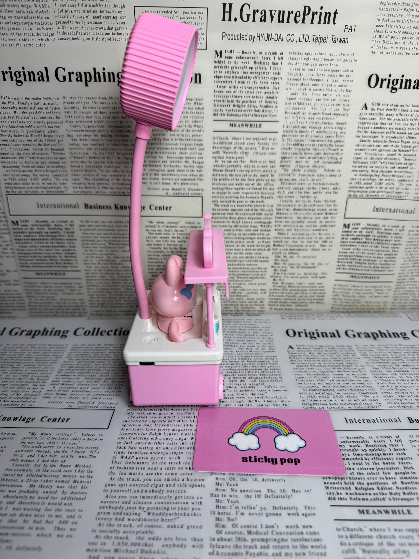 Kawaii Ice-Cream Cart LED Night Desk Lamp