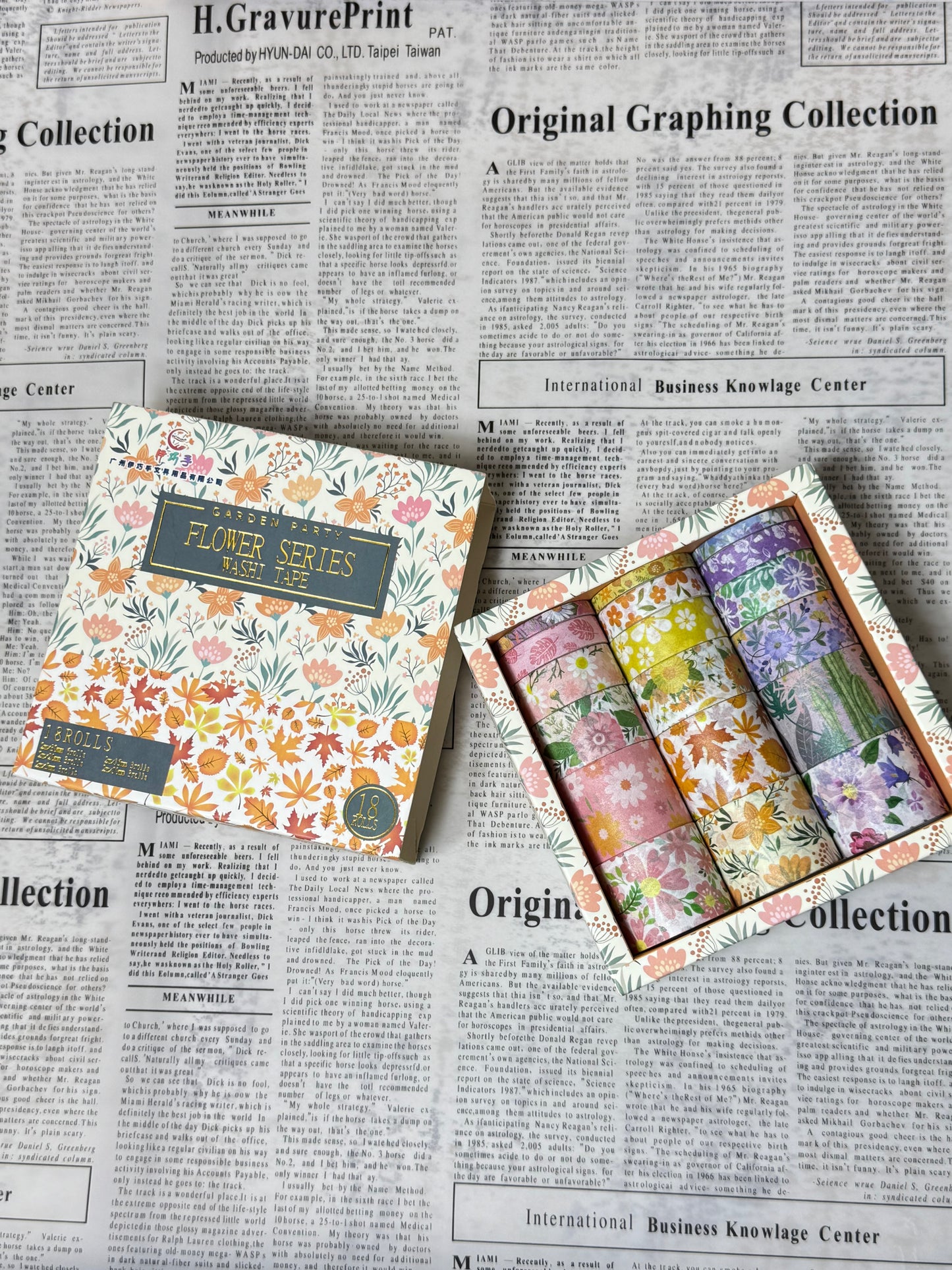 Flower Series Washi Tape| Van Gogh Series Washi Tape