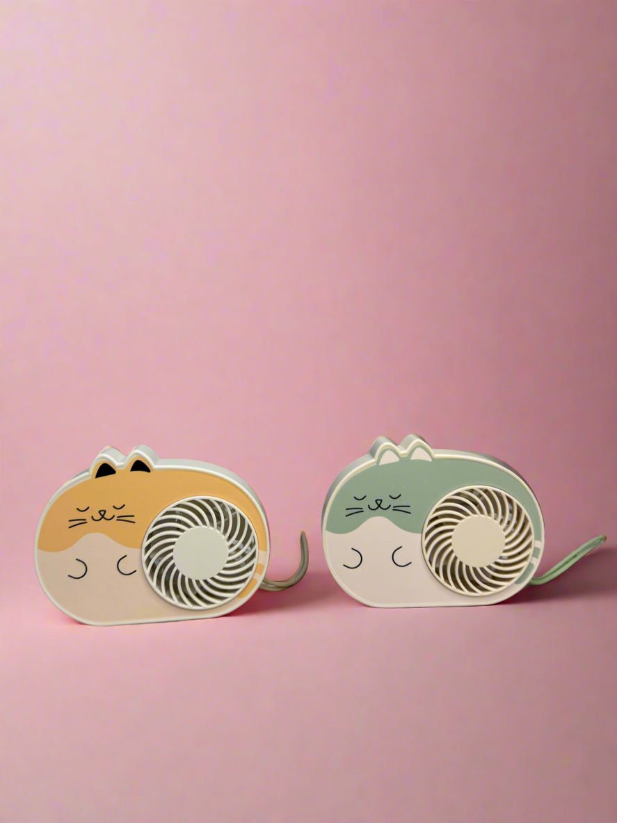 Portable cat fan
