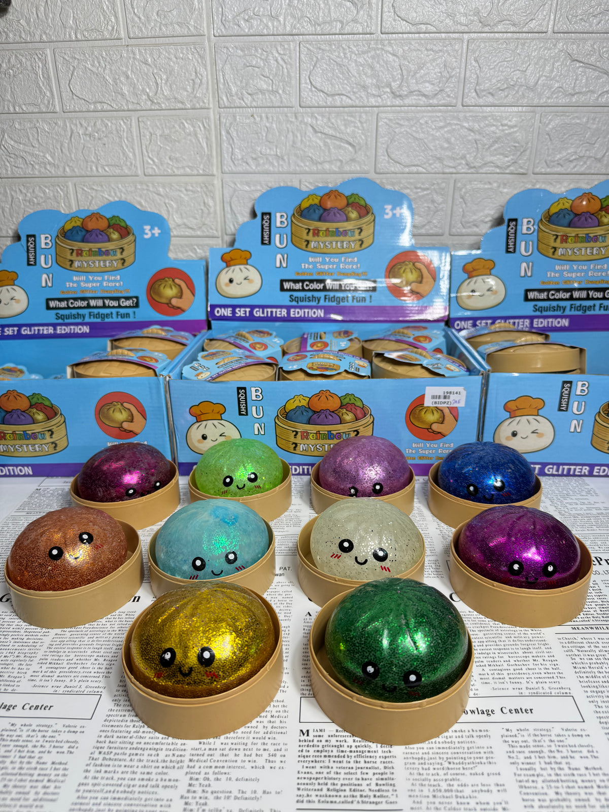 Glitter Orbeez Dumpling Squishy