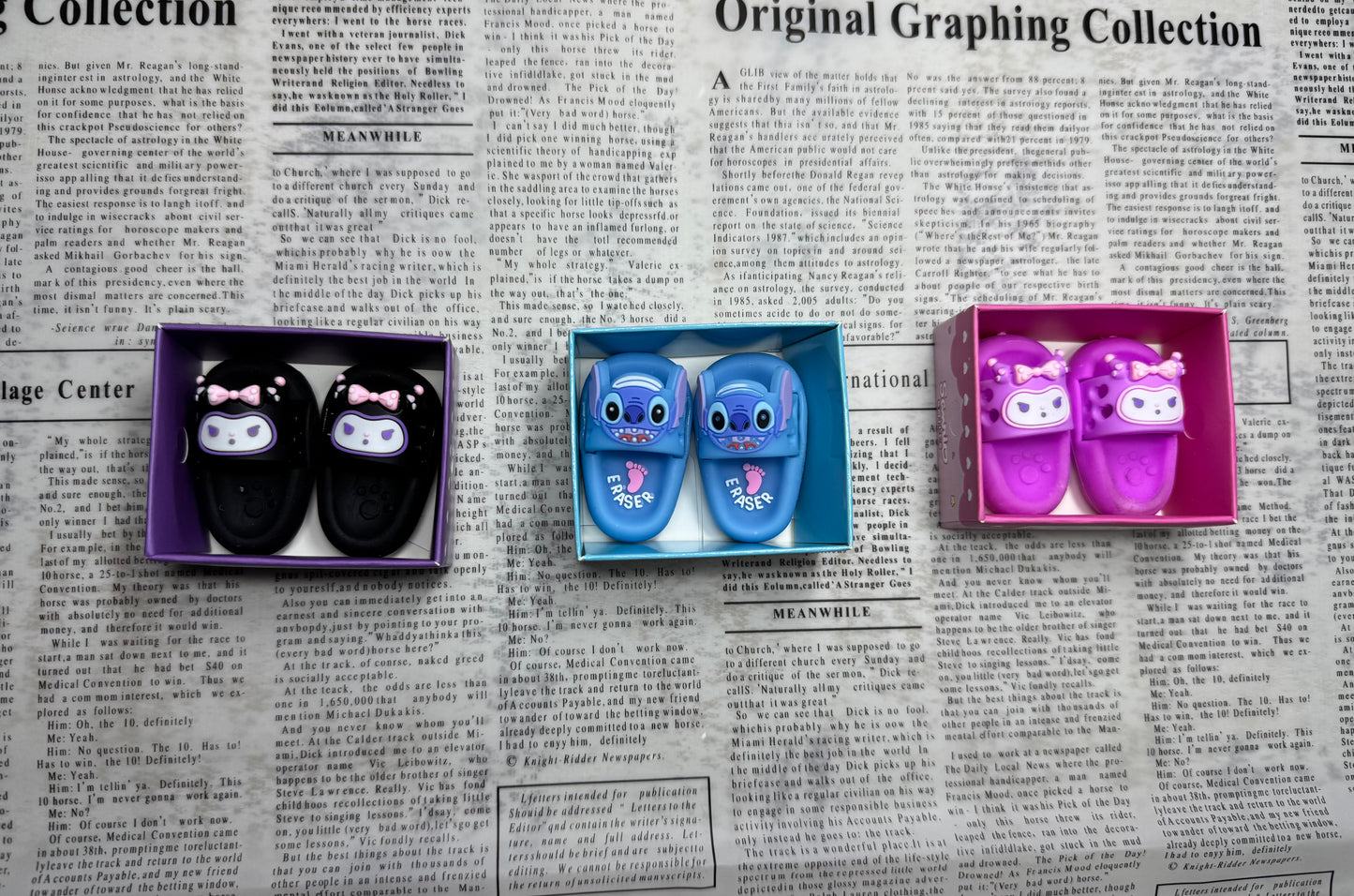 Kuromi Slippers Eraser