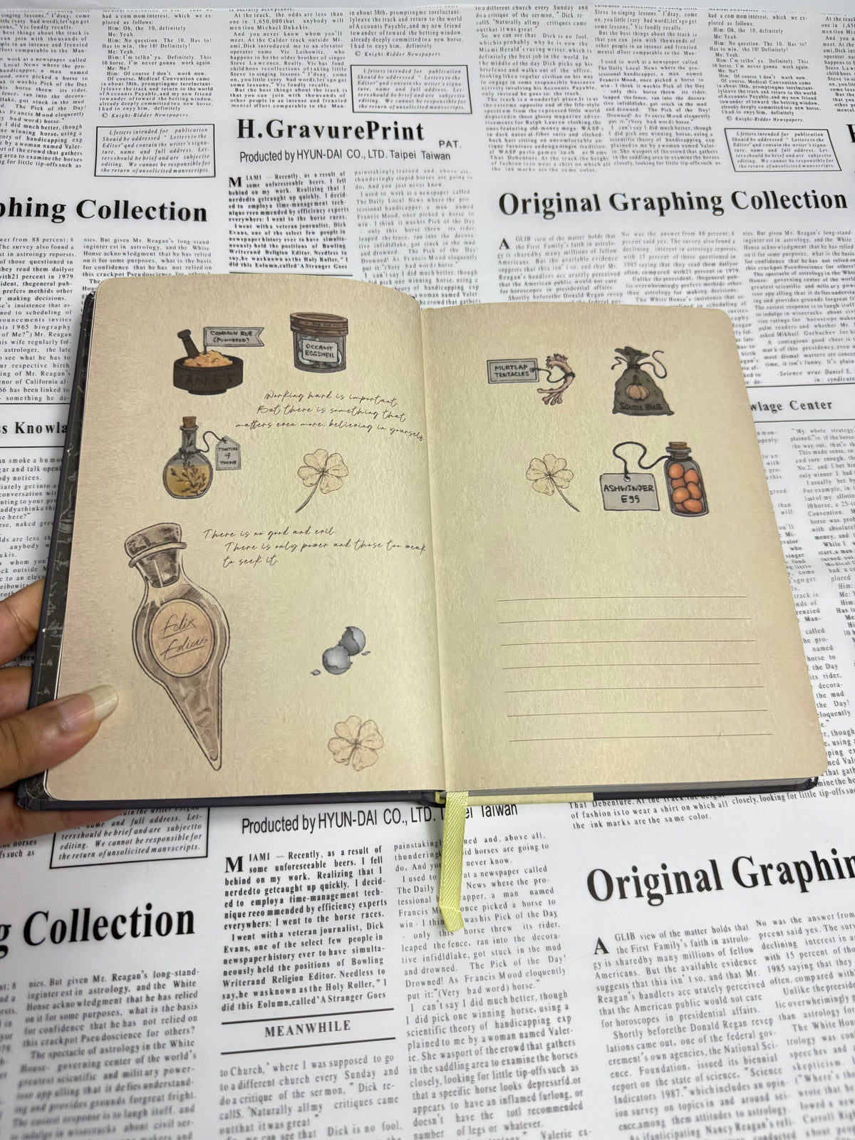 Wizard Magic Street Journal | Fantasy Adventure Notebook (Printed Pages)