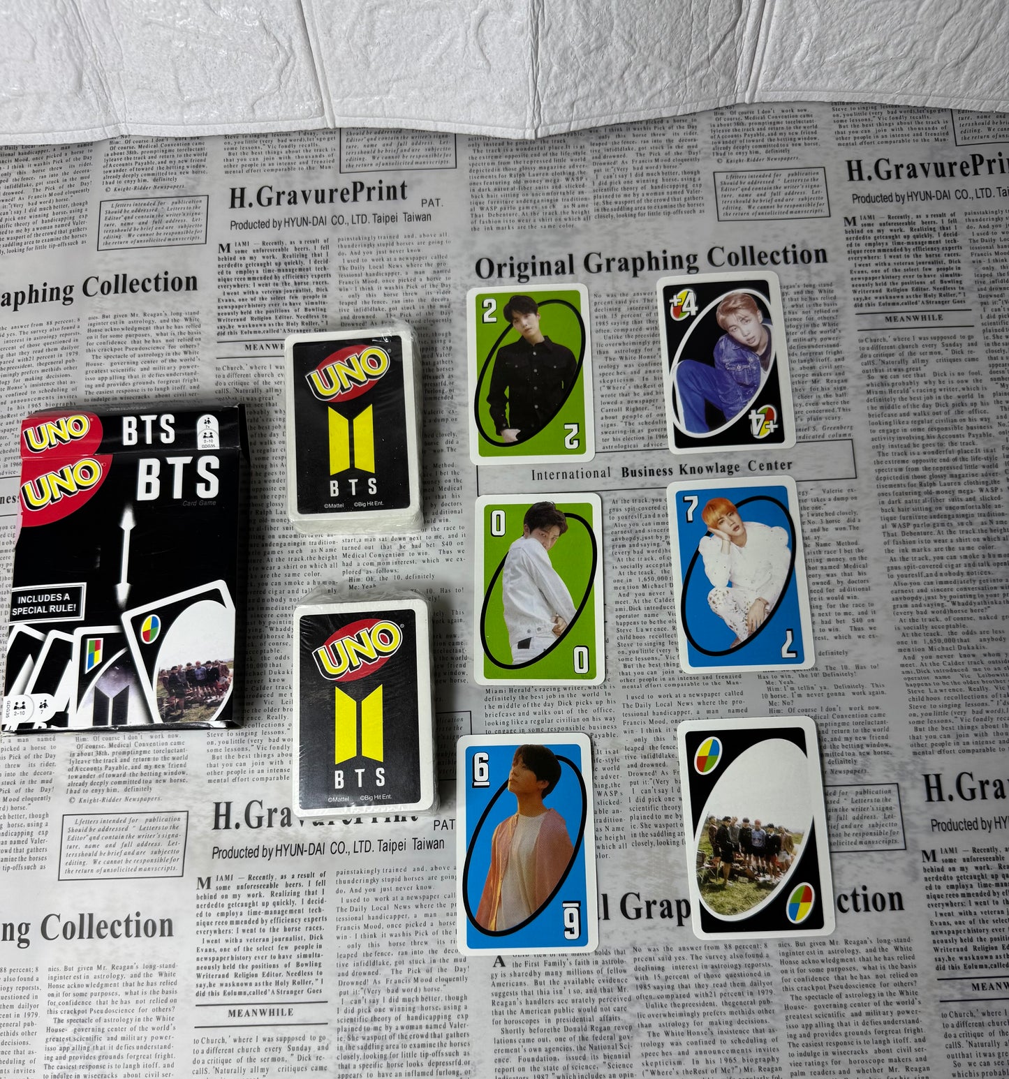 BTS UNO CARDS