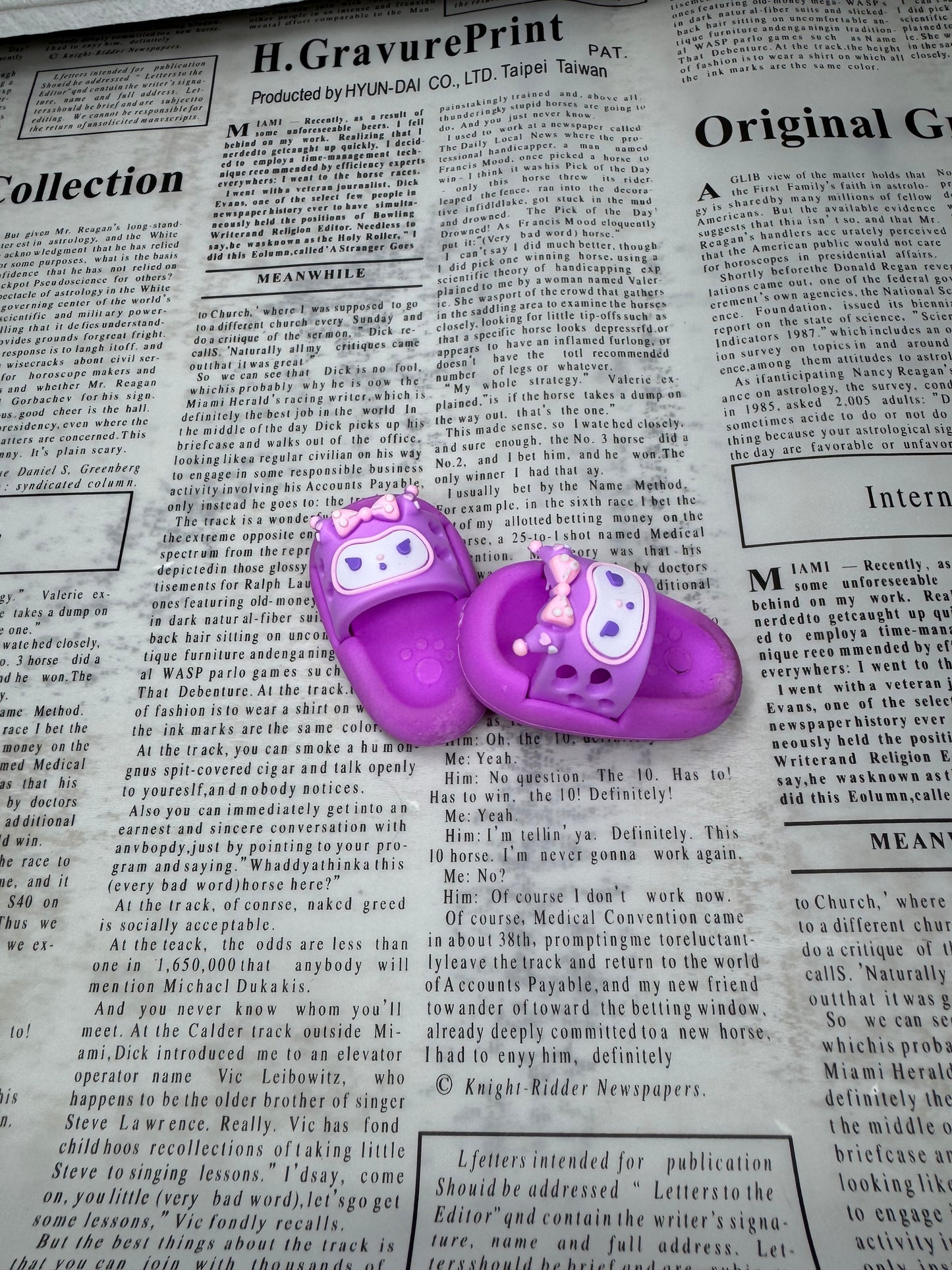 Kuromi Slippers Eraser