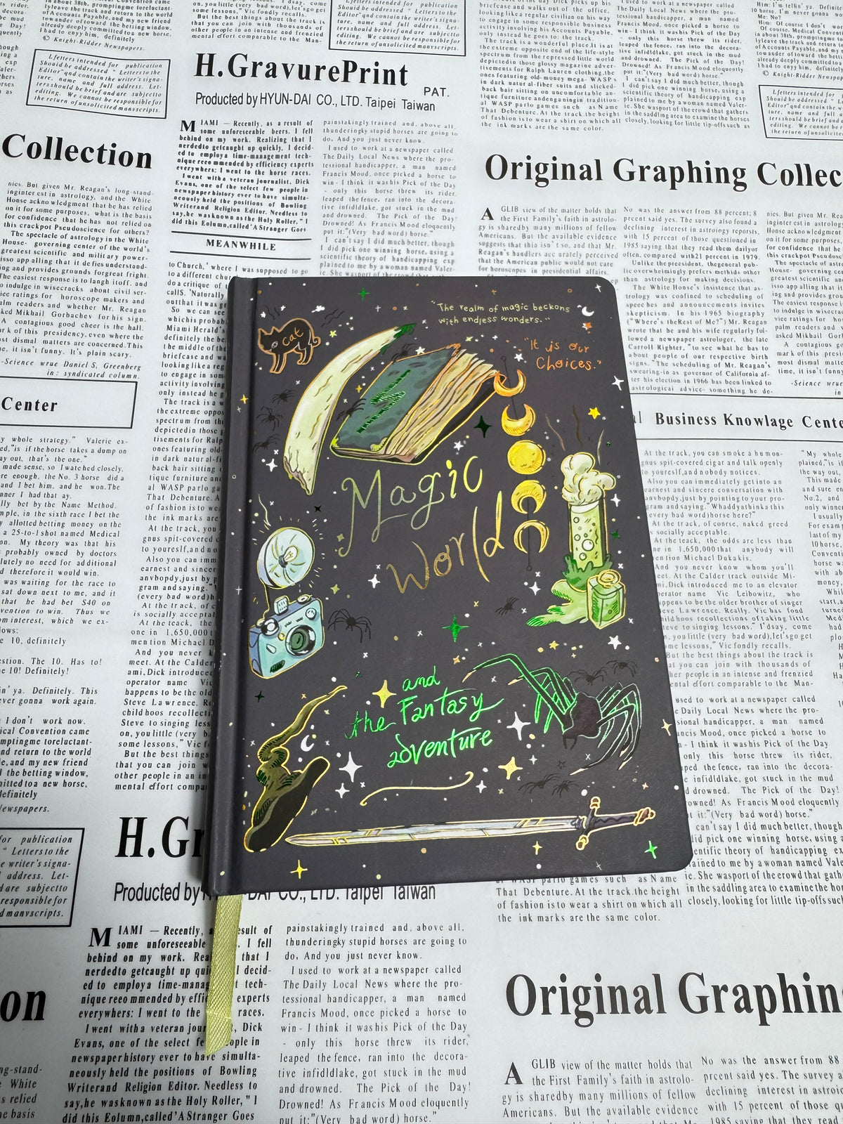 Wizard Magic Street Journal | Fantasy Adventure Notebook (Printed Pages)