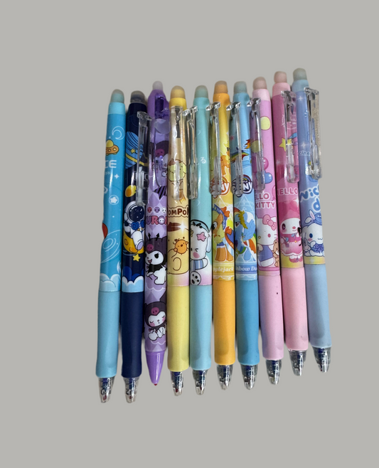 Character erasable gel pen