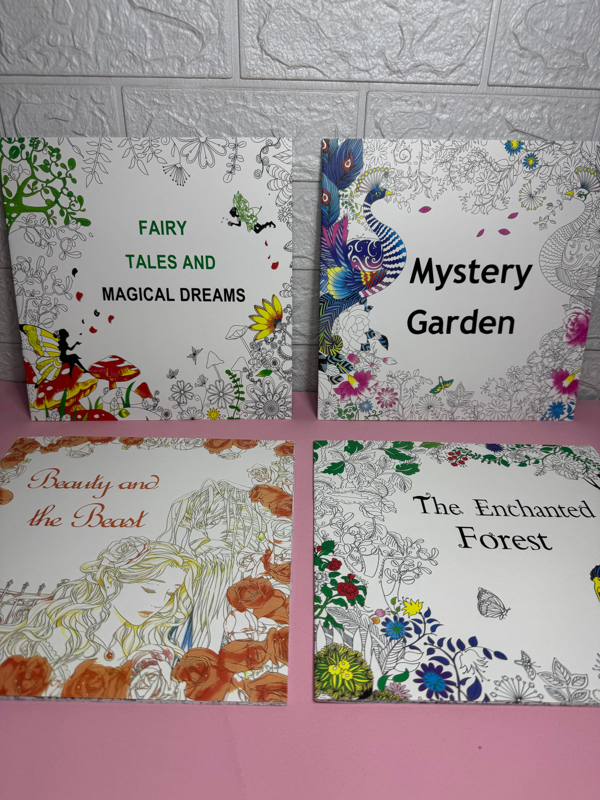 Adult coloring book | Mystery Garden | Beauty & the beast | Enchanted Forest | Fairy Tales & Magical Dreams