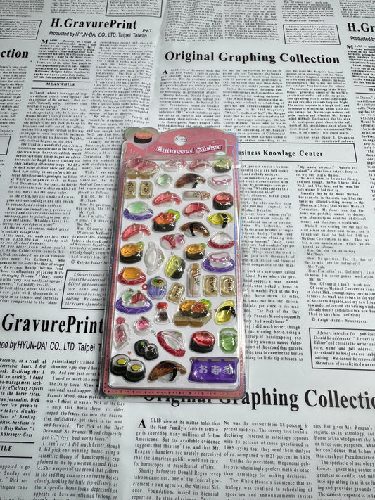 Sushi Embossed | Sticker