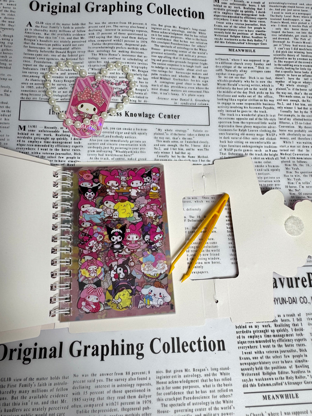 Kuromi Nail Art & Sticker Activity book & Paw Squishy 🐾