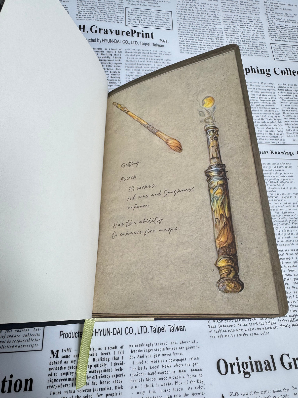 Wizard Magic Street Journal | Fantasy Adventure Notebook (Printed Pages)