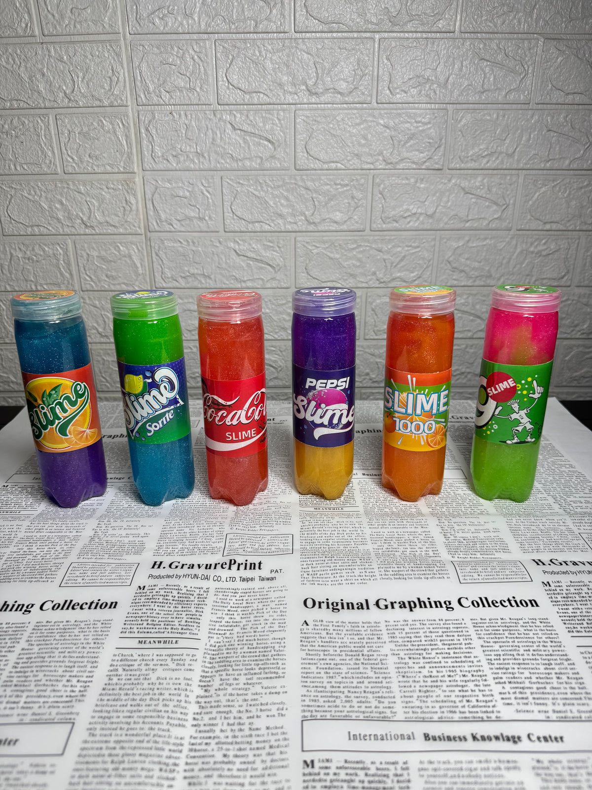 Drink Bottle Slime Colorful Glittery & Stretchy Slime Toy
