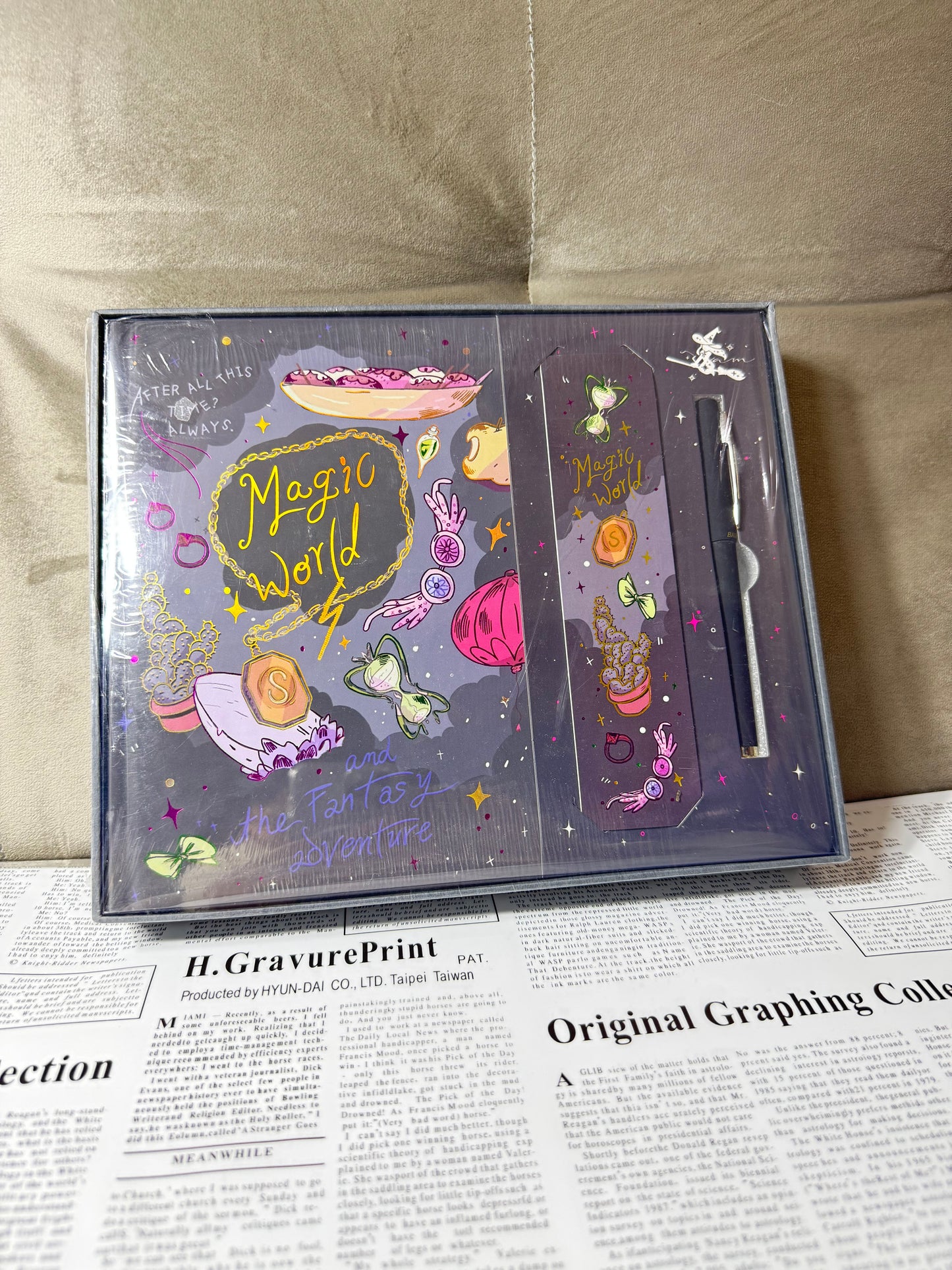 Wizard Magic Premium Diary Gift Set |Journal with Gel Pen & Bookmark