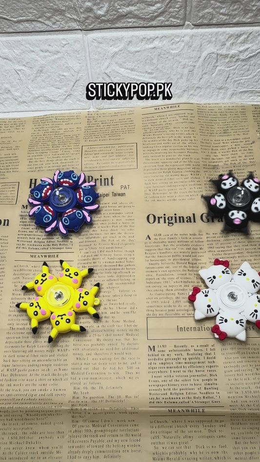 Kuromi |Stitch | Pikachu |Hello Kitty |Spinner