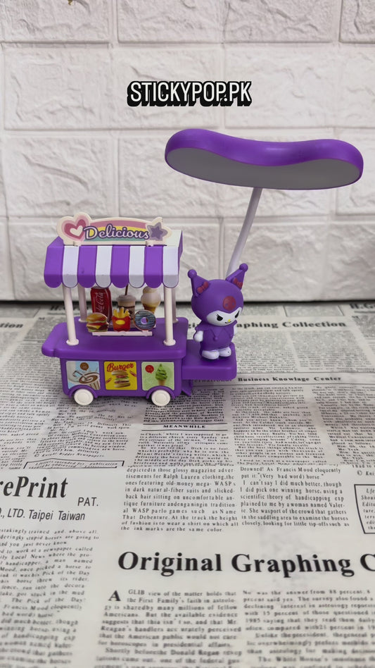 Kuromi Food Cart 🍱 Desk Lamp