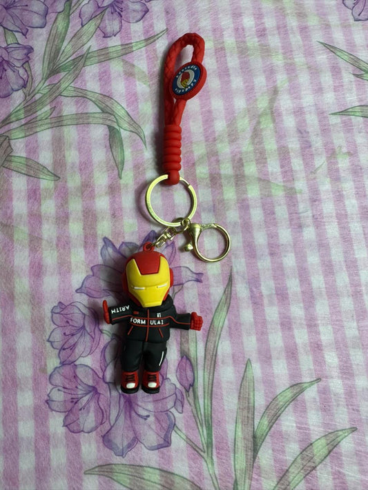 Cute iron man keychain