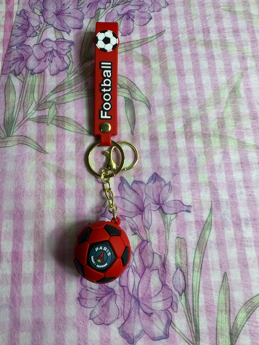 Cute football keychain